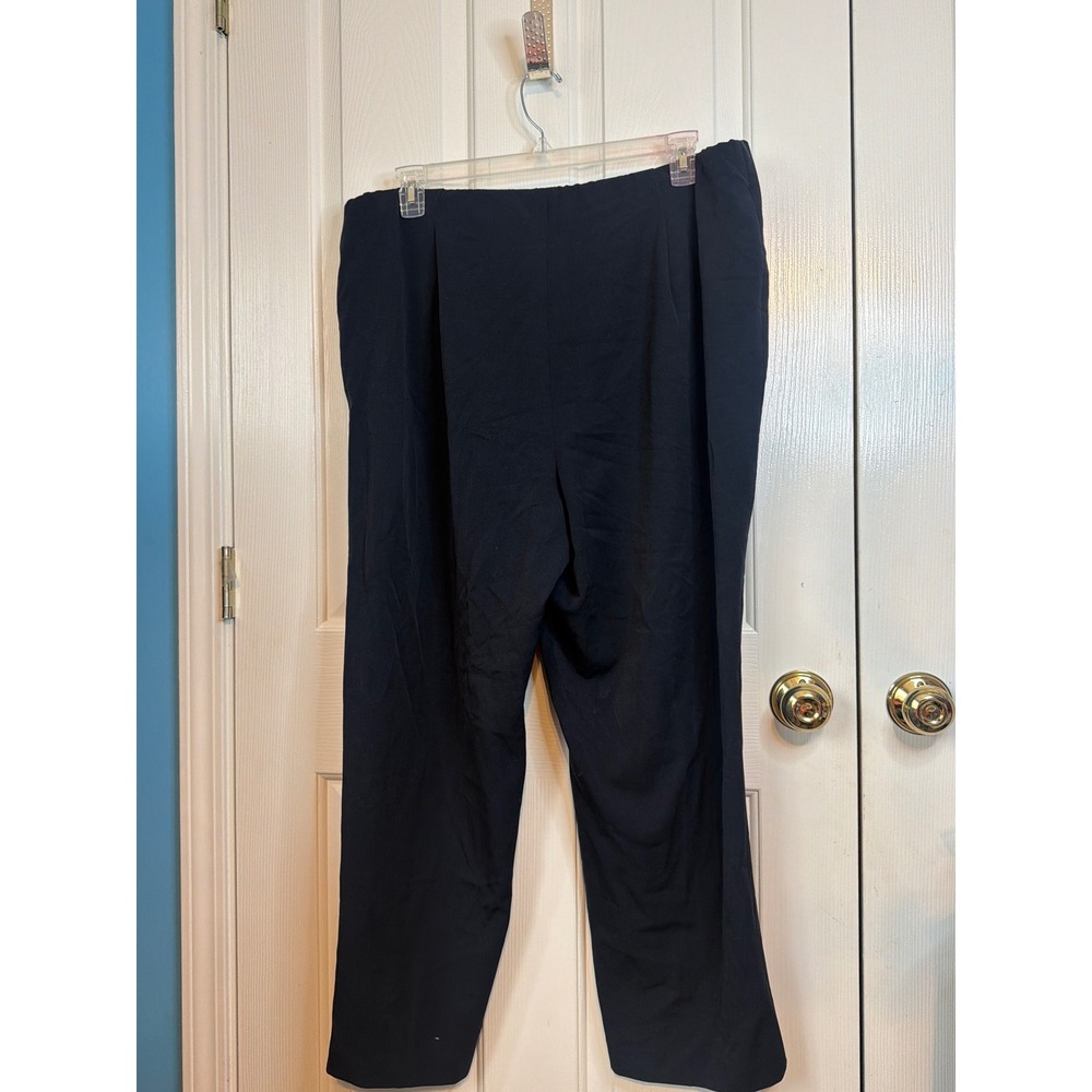 Focus 2000 Woman Petite Navy Blue Dress Pants Size 22WP Straight Leg - Picture 2 of 6